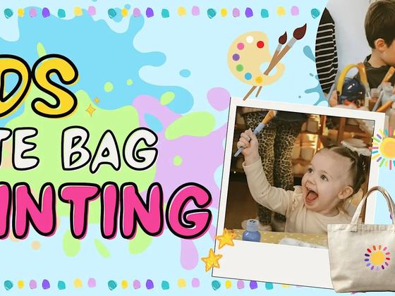 Kids Tote Bag Painting